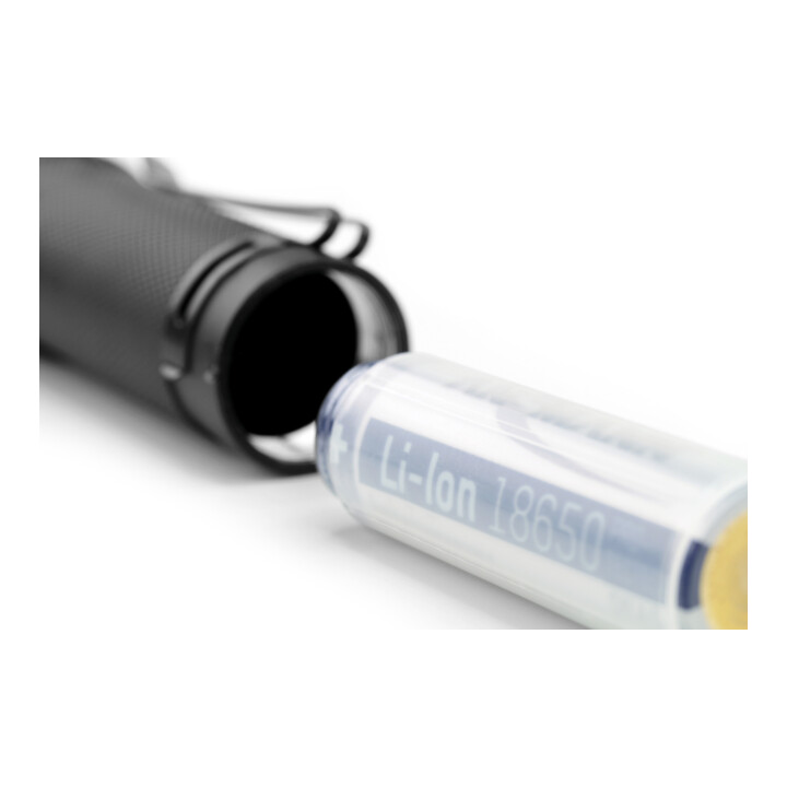 Ansmann Taschenlampe mit Akku oder Batterie betrieb + Gürtelclip T600FRB