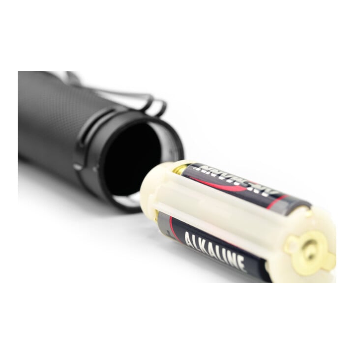 Ansmann zaklamp met accu of batterijvoeding + riemklem T600FRB