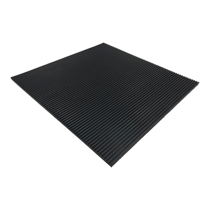 Antivibrationsmatte B.0,5m L.0,5m D.10mm schwarz NR/SBR o.Gewebeeinlage