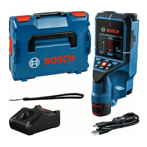 Appareil de localisation Wallscanner D-tect 200 C Bosch avec 1x batterie GBA 12V 2.0Ah