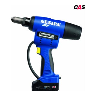 Appareil de pose de rivets aveugles sans fil Gesipa PowerBird Pro Gold Edition avec  batterie 18V et chargeur dans L-Boxx