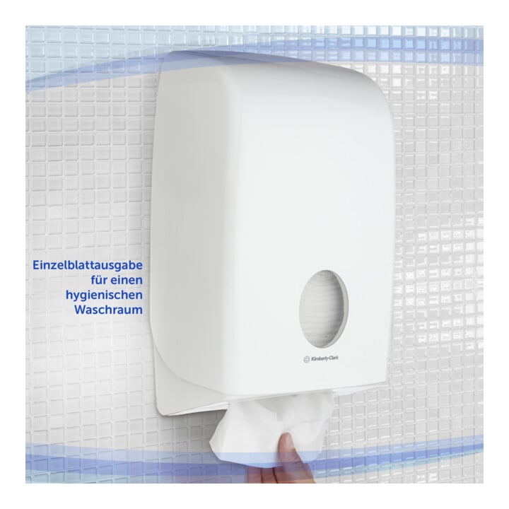 Aquarius Spender für Papierhandtücher, 1 x Papierhandtuchspender, weiß