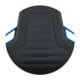 Arbeitsdrehstuhl Nexxit Gleiter Kunstlederpolster schwarz Griff blau 450-600mm-4