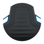Arbeitsdrehstuhl Nexxit Gleiter Kunstlederpolster schwarz Griff blau 450-600mm-4