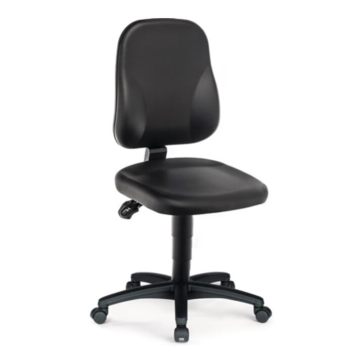 Arbeitsdrehstuhl Rl.Kunstlederpolster schwarz 450-620mm BIMOS