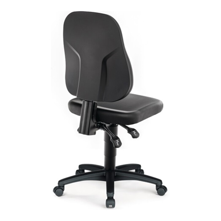 Arbeitsdrehstuhl Rl.Kunstlederpolster schwarz 450-620mm BIMOS