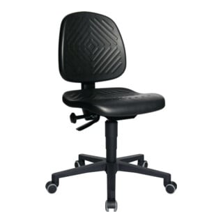 Arbeitsdrehstuhl TEC 40 Rl.Polyurethanschaum schwarz 410-540mm TOPSTAR