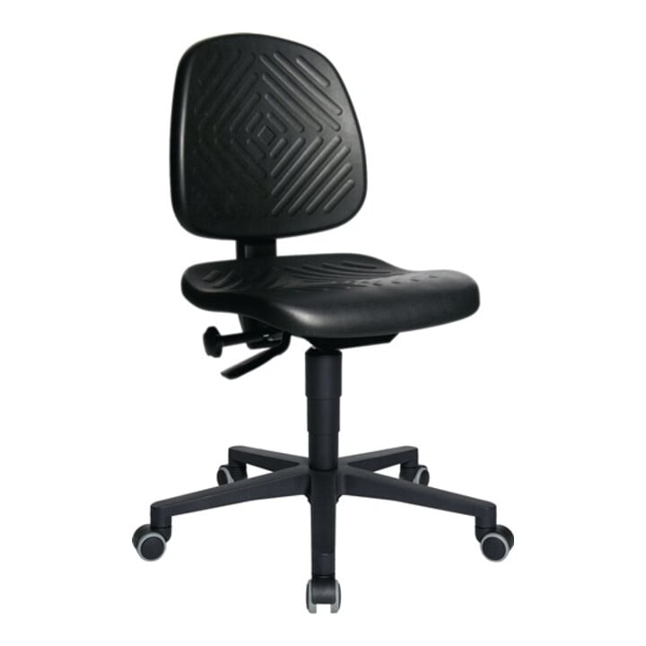 Arbeitsdrehstuhl TEC 40 Rl.Polyurethanschaum schwarz 410-540mm TOPSTAR