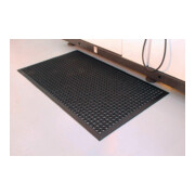 Arbeitsplatzbodenbelag Fertigmatte L1500xB900xS10mm schwarz Gum.Rampmat-4