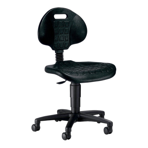 Arbeitsstuhl TEC 20 Siège mousse PU noir Hauteur d'assise 420-550 mm avec roulettes
