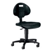 Arbeitsstuhl TEC 20 Siège mousse PU noir Hauteur d'assise 420-550 mm avec roulettes