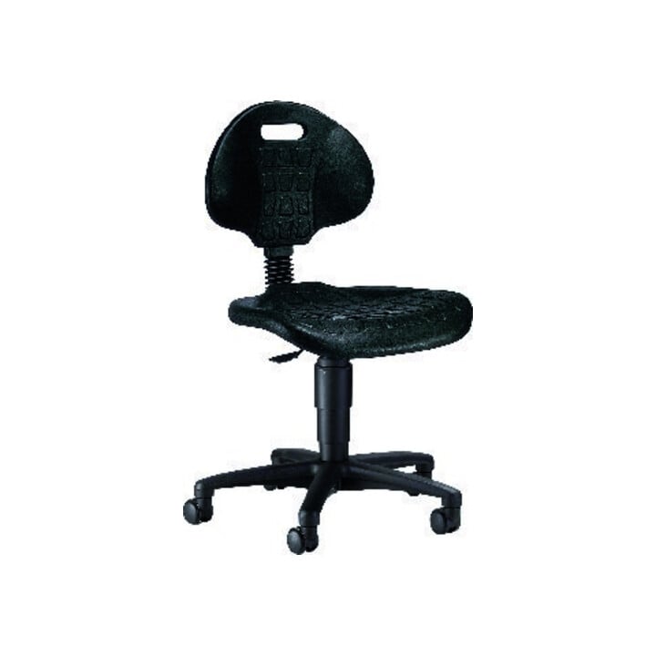 Arbeitsstuhl TEC 20 Siège mousse PU noir Hauteur d'assise 420-550 mm avec roulettes