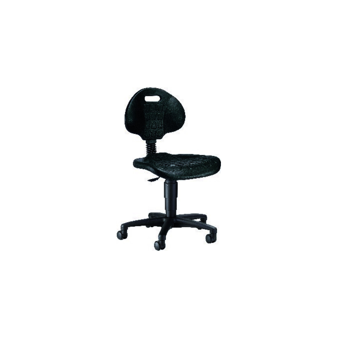 Arbeitsstuhl TEC 20 Sitz PU-Schaum schwarz Sitzhöhe 420-550 mm mit Rollen