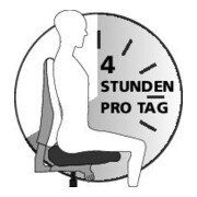 Arbeitsstuhl TEC 20 Sitz PU-Schaum schwarz Sitzhöhe 420-550 mm mit Rollen-4