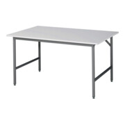 Arbeitstisch B1500xT1000xH800-850mm Arbeitsplatte Melamin Gestell anthr-metallic-1