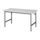 Arbeitstisch B1500xT800xH800-850mm Arbeitsplatte Melamin Gestell anthr.-metallic-1