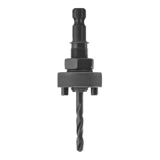 Arbre à serrage rapide LENOX SNAP BACK pour scies cloche 31,8-210mm, tige type hexagonal plein >12,7mm, élargissement du trou