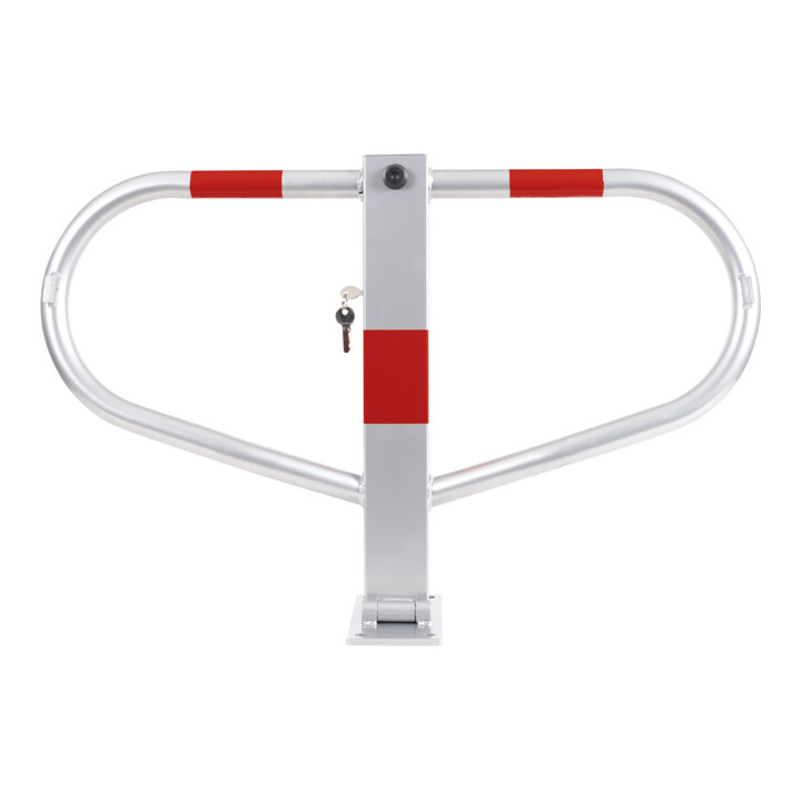Arceau de parking rabattable STIER avec cadenas à cylindre, HxlxP 512x775x190 mm