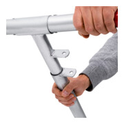 Arceau de parking rabattable STIER avec cadenas, HxlxP 420x753x365 mm-4