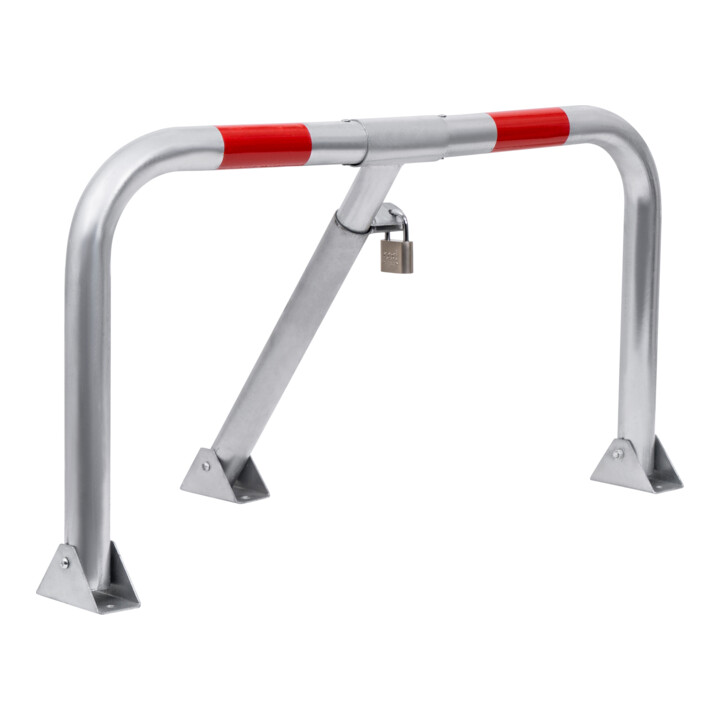 Arceau de parking rabattable STIER avec cadenas, HxlxP 420x753x365 mm