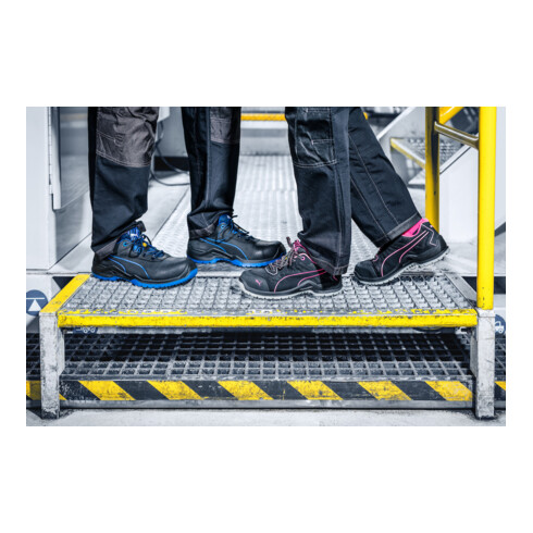 Argon Blue Chaussure de sécurité basse Taille 45 noir/bleu cuir S3 ESD SRC EN20345 1 PA