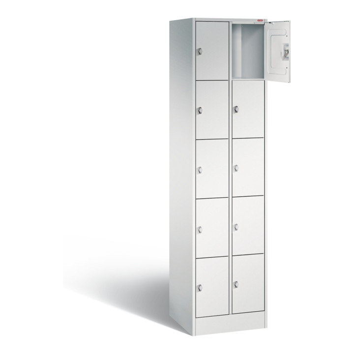 Armoire à 10 casiers verrouillables STIER 1950x460x480mm