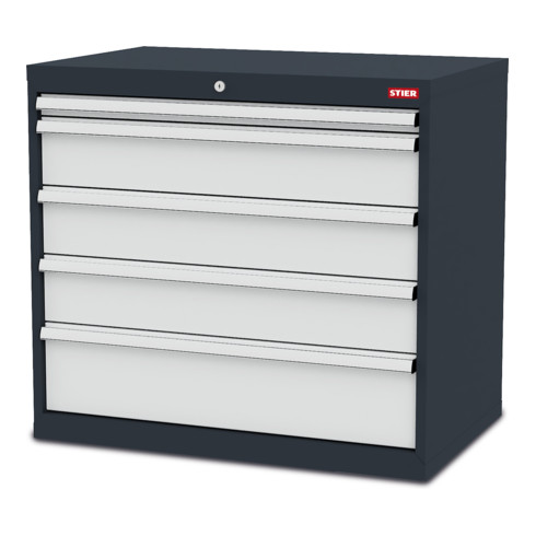 Armoire à 5 tiroirs STIER 900 x 575 x 820 mm (l x P x H)