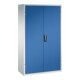 Armoire à bacs C+P avec 83 bacs à bec et 3 tiroirs, H1950xL1100xP535mm Façade bleu gentiane Corps gris clair