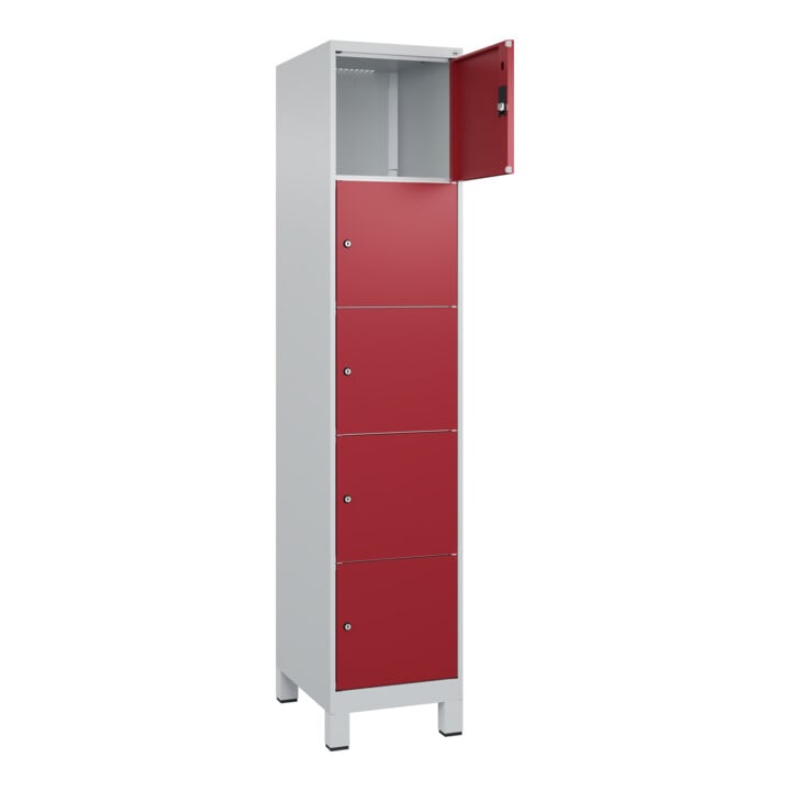 C+P Armoire à casiers Classic PLUS, pieds, compartiment supérieur 365 mm