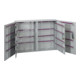 Eichner Armoire à clés métallique 130 × 600 mm gris, 2 portes-2