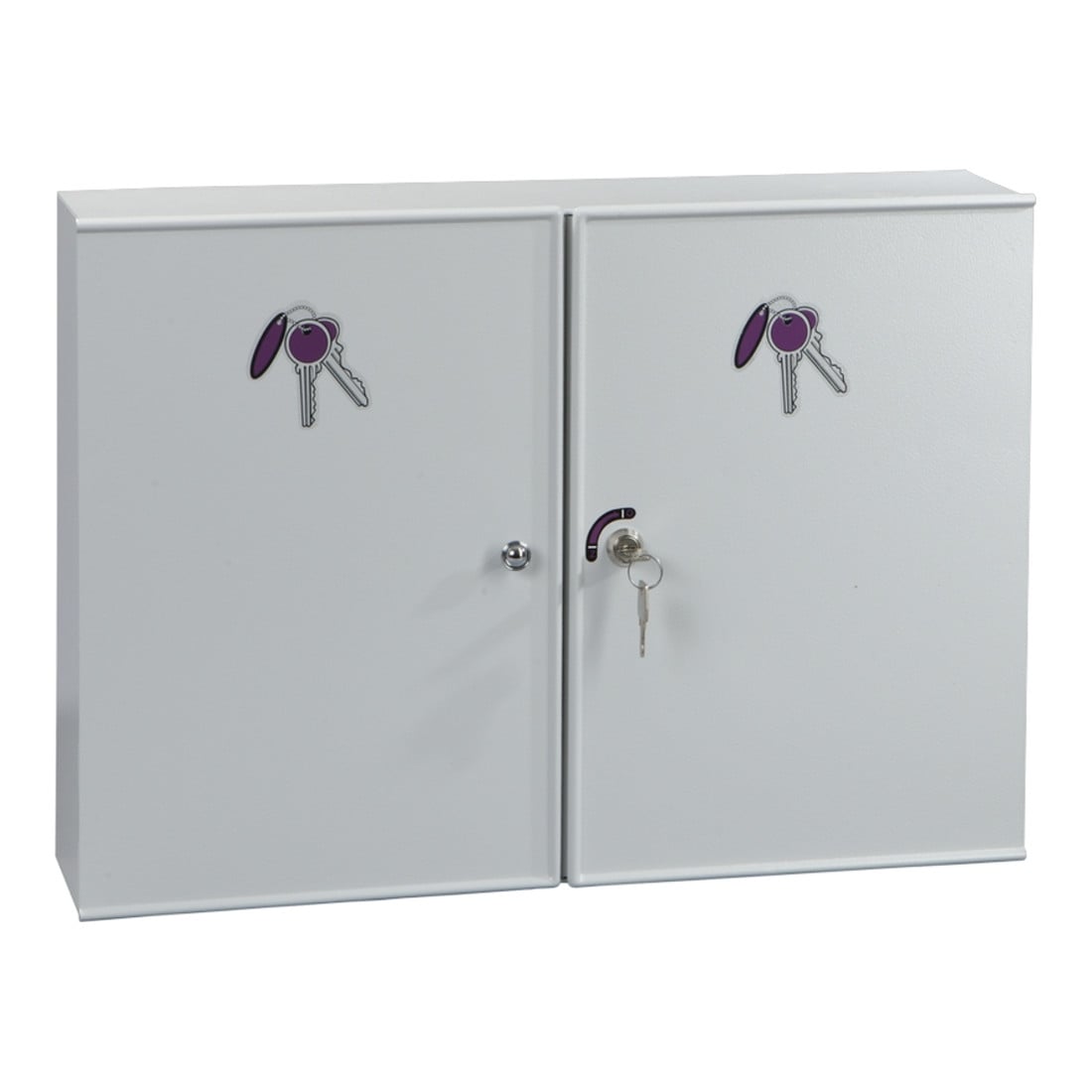 Eichner Armoire à clés métallique 130 × 600 mm gris, 2 portes