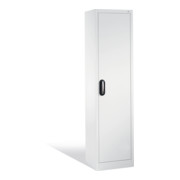 Armoire à dossiers C+P Acurado avec porte battante, 5 hauteurs de classeurs, H1950xL500xP400mm Façade blanc pur Corps blanc pur-1