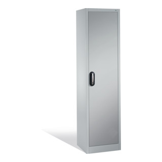 Armoire à dossiers C+P Acurado avec porte battante, 5 hauteurs de classeurs, H1950xL500xP400mm Façade gris clair Corps gris clair
