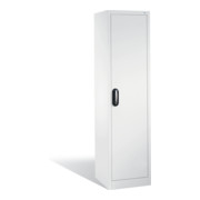 Armoire à dossiers C+P Acurado avec porte battante, 5 hauteurs de classeurs, H1950xL500xP500mm Façade blanc pur Corps blanc pur-1