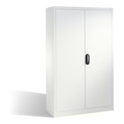 Armoire à dossiers C+P Acurado avec portes battantes, 5 hauteurs de classeurs, H1950xL1200xP400mm Façade blanc pur Corps blanc pur-1