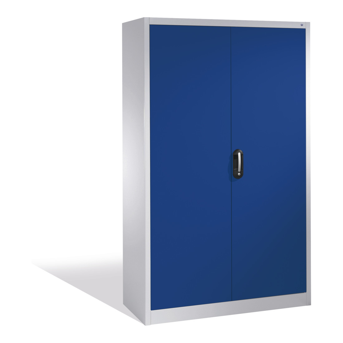 Armoire à dossiers C+P Acurado avec portes battantes, 5 hauteurs de classeurs, H1950xL1200xP400mm Façade bleu lapis Corps gris clair