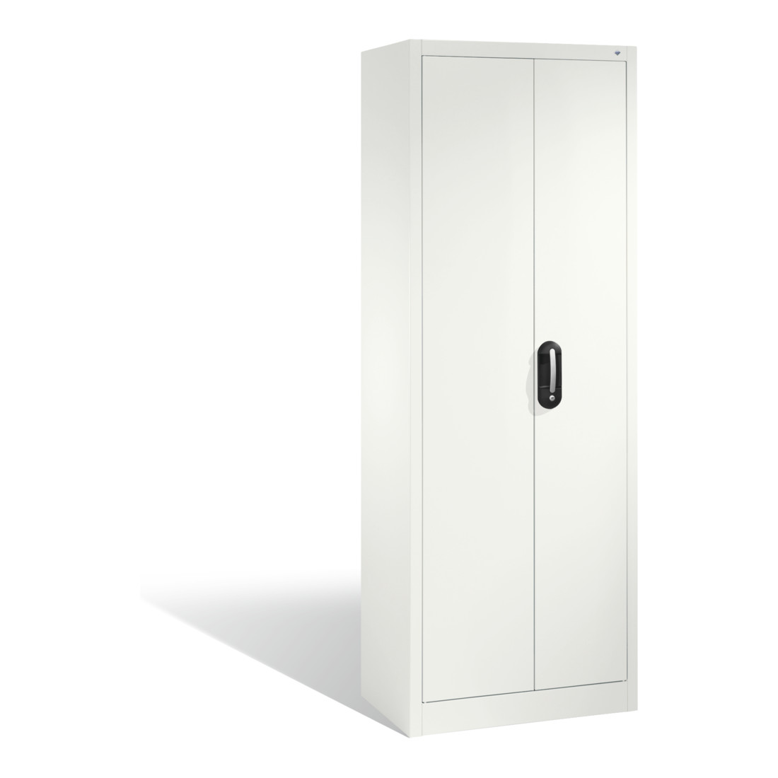 Armoire à dossiers C+P Acurado avec portes battantes, 5 hauteurs de classeurs, H1950xL700xP400mm Façade blanc pur Corps blanc pur