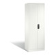 Armoire à dossiers C+P Acurado avec portes battantes, 5 hauteurs de classeurs, H1950xL700xP500mm Façade blanc pur Corps blanc pur-1