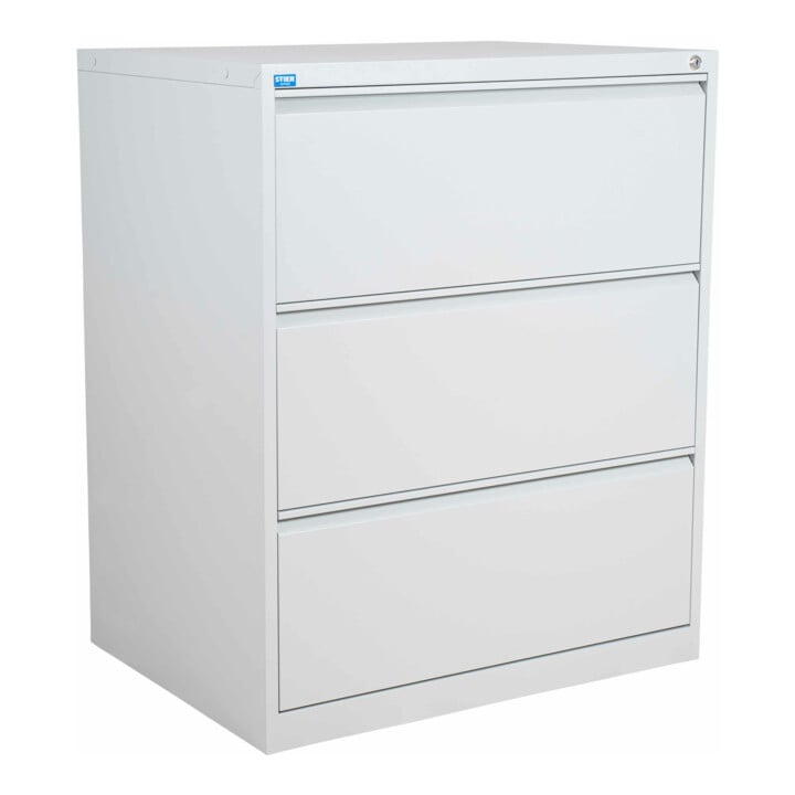 Armoire à dossiers suspendus STIER  3 tiroirs deux rails DIN A4 1020x840x620mm