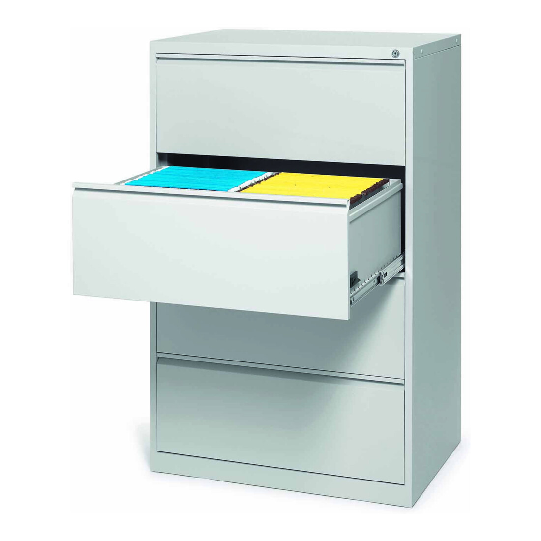 Armoire à dossiers suspendus STIER, 4 tiroirs, double rail, DIN A4, 1 330x840x620 mm