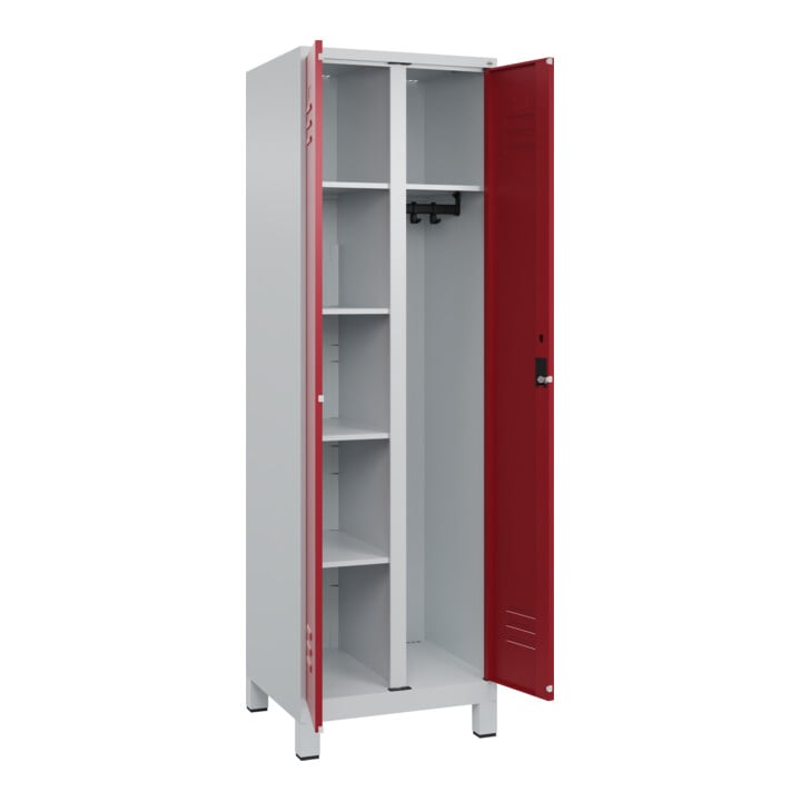 C+P Armoire à linge/combinée Classic PLUS, pieds, serrure à cylindre