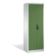 Armoire à outils C+P avec portes battantes, 4 tablettes intérieures, H1950xL700xP500mm Façade vert réséda Corps gris clair-1