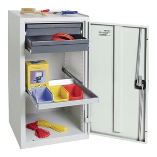 Armoire à outils / d'appoint H1000 × I500 × P500 mm 2 tiroirs, 1 porte battante gris / gris anthracite