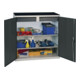 Armoire à outils/d'appoint H1000×I1000×P500mm 2 tiroirs, 2 portes, gris clair STUMPF
