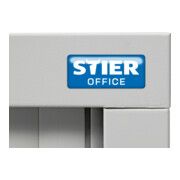 Armoire à rideaux STIER Basic, gris claire-5