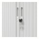 Armoire à rideaux STIER Basic avec 2 tablettes 1070x1200x450 mm, gris clair