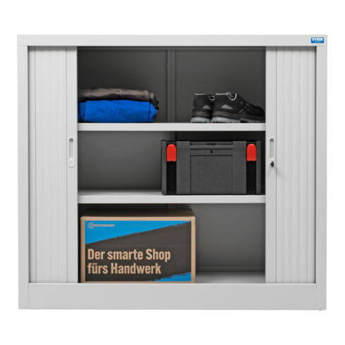 Armoire à rideaux STIER Basic, gris claire