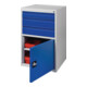 Armoire à tiroirs BK 600 H1000xl600xP600mm gris/bleu 3 tiroir Tiroir à extr.simp-1