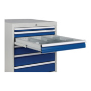 Armoire à tiroirs H1019×I705×P736mm gris/bleu 2x75, 2x100, 2x125, 1x300mm tiroirs-2