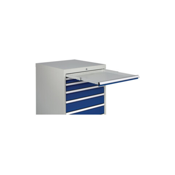 Armoire à tiroirs H1019×I705×P736mm gris/bleu 2x75, 2x100, 2x125, 1x300mm tiroirs
